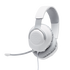 JBL Quantum 100 - White - Wired over-ear gaming headset with flip-up mic - Hero